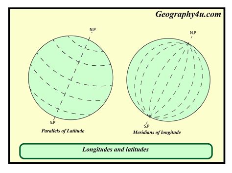 Latitude And Longitude Map Labeled