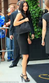 Courteney Cox Looks Purrfect In A Little Black Dress As He Steps Out To