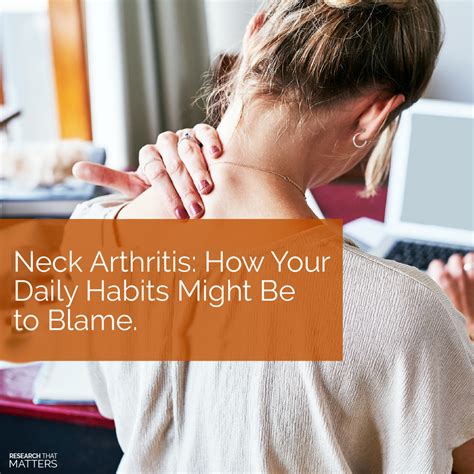 Neck Arthritis How Your Daily Habits Might Be To Blame Oakleigh VIC