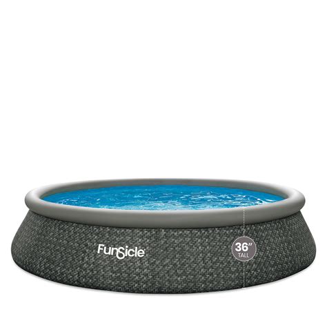 Funsicle 15ft x 36in Round QuickSet Designer Above Ground Pool, Dark