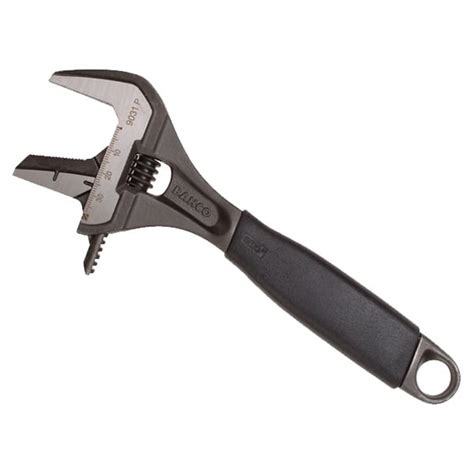 Bahco Adjustable Wrench Extra Wide Jaw 38mm Black Rsis