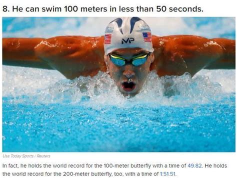 14 Amazing Facts About Michael Phelps Michael Phelps Phelps Fun Facts