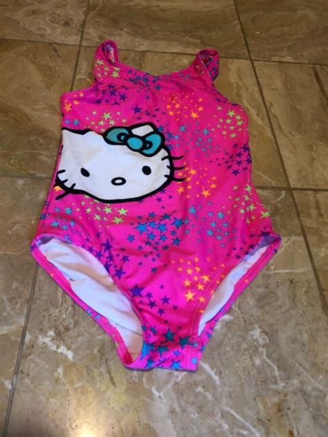 Hello Kitty Pink 1 Pc Swimsuit 8 Ebay