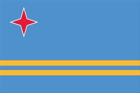 Aruba Flag Elmers Flag And Banner