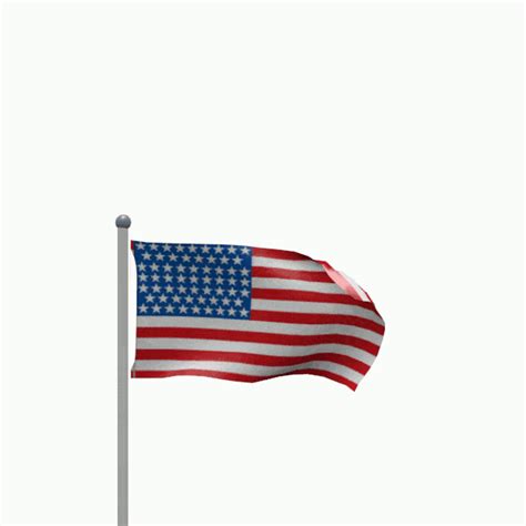 American Flag Waving In The Wind Animated  Images