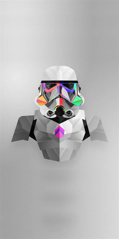 Download 1080x2160 Wallpaper Stormtrooper Abstract Star Wars Colorful Minimal Art Honor 7x