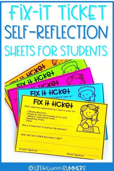 How To Use Student Behavior Reflection Sheets As A Classroom Management
