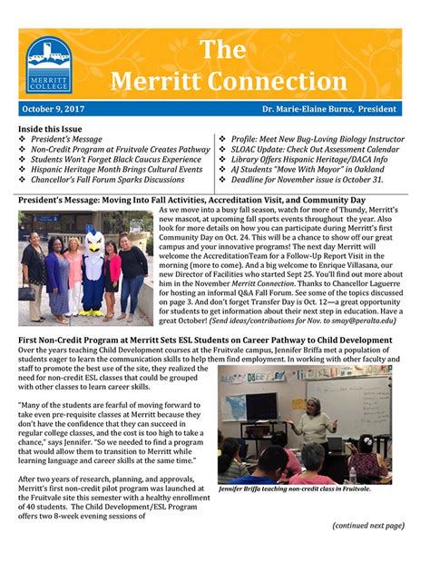 10 9 17 Final Word Oct Merritt Connection 1 Merritt College