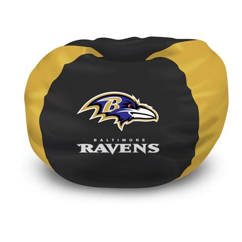 Fabrics like denim, sherpa, and velvet can add a stylish hint of decor into your space. NFL Bean Bag Chair, Baltimore Ravens, Bedroom Football ...