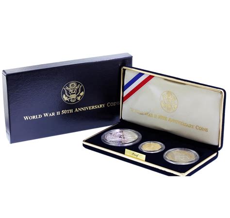 1991 1995 World War Ii 50th Anniversary Commemorative Proof Coin Set