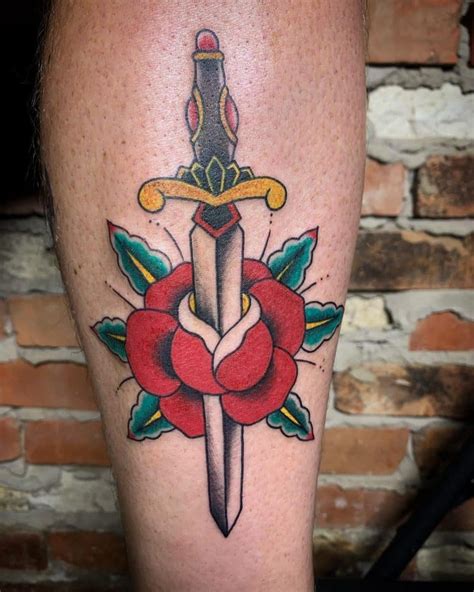 top 69 best rose and dagger tattoo ideas [2021 inspiration guide]