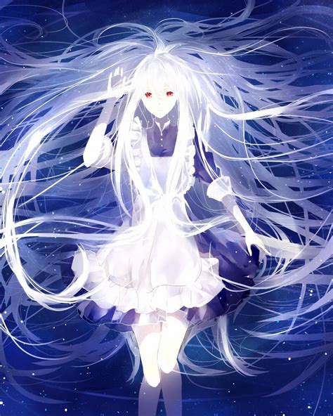 Kozakura Mary Anime Girls Kagerou Project White Hair