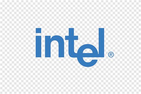 Logo đồ Họa Intel Celeron Font Intel Khu Vực Màu Xanh Da Trời Png