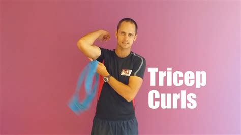 Gavin Bruce Thera Band Tricep Curl Youtube
