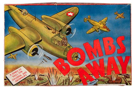 Hakes Wwii “bomb ‘embomber Raidbombs Away” Boxed Game Trio