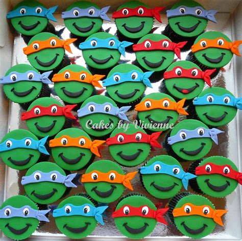 Make A Ninja Turtle Cupcakes
