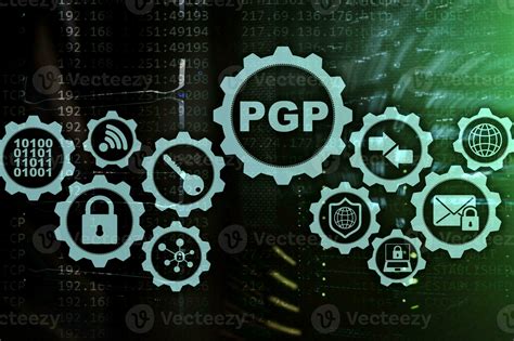 Pgp Pretty Good Privacy Technology Encryption And Security Concept