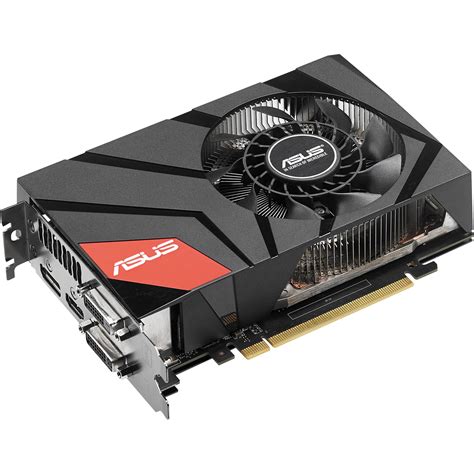 Asus graphics cards have high memory, support multiple screens, and allow you to edit videos. ASUS GeForce GTX 970 Mini Graphics Card GTX970-DCMOC-4GD5 B&H