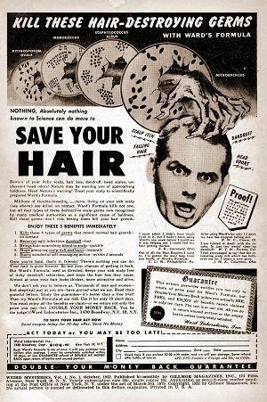 Vintage Baldness Ads Hair Loss News Vintage Ads Hair Baldness Cure