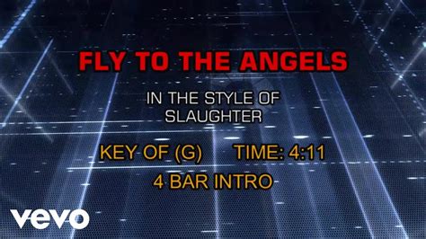 Slaughter Fly To The Angels Karaoke Youtube Music