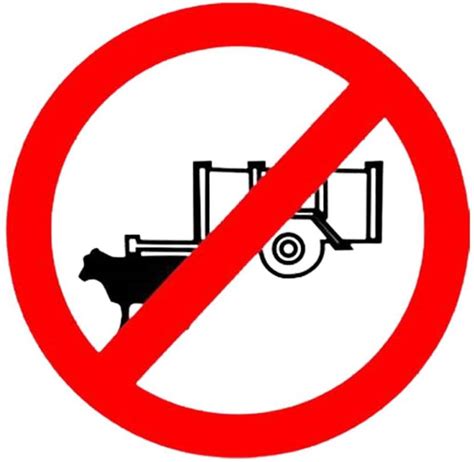 Ladwa Bullock Carts Prohibited Mandatory Retro Reflective Road Signage