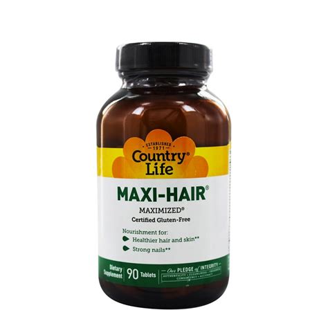 Your daily values may be higher or lower depending on your calorie needs. MAXI HAIR Country Life (90 comprimés) - Fabellashop ...