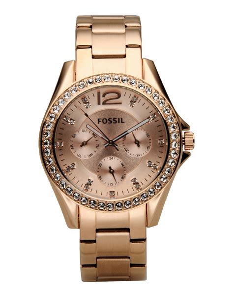 Fossil Wrist Watch In Gold Copper Lyst