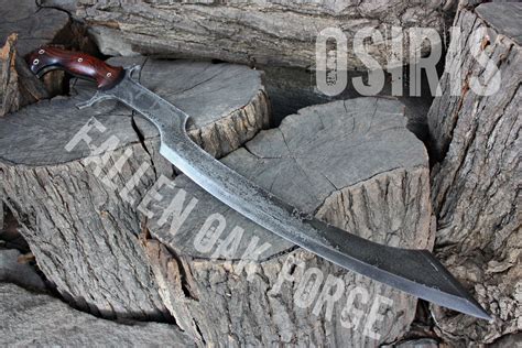 Handcrafted Fallen Oak Forge Fof Osiris Full Tang Khopesh Based Sword