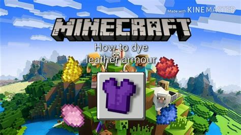 How To Dye Leather Armour In Minecraft Tutorial Youtube
