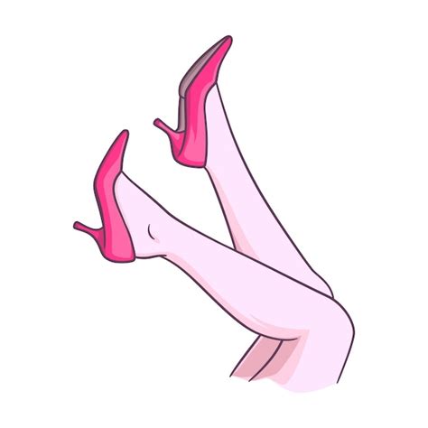 premium vector perfect and beautiful female legs woman legs up vector illustration