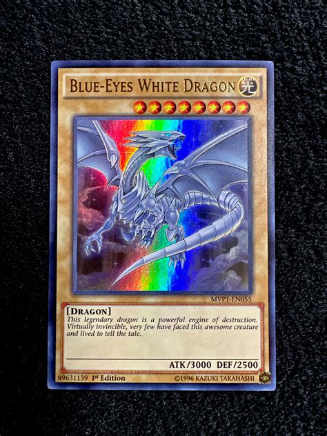 🔥 Yugioh • Blue Eyes White Dragon • Mvp1 En055 • 1st E • Ultra Rare • Nmm🔥 Ebay