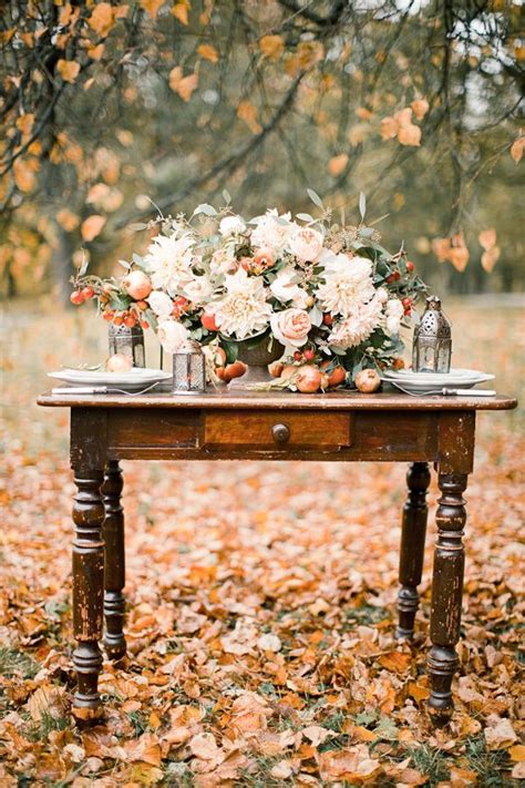 A Beautiful Backdrop Of Autumn Leaves Fall Wedding Colors Fall