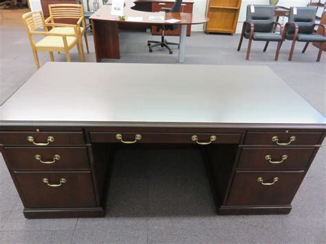 Refurbished Office Desks Refinished Kimball Desk At Furniture Finders