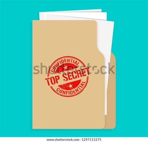 Top Secret File Folder Vector Stock Vector Royalty Free 1297115275