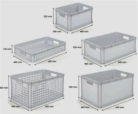 HEAVY DUTY PLASTIC Stacking Industrial Euro Storage Containers Boxes