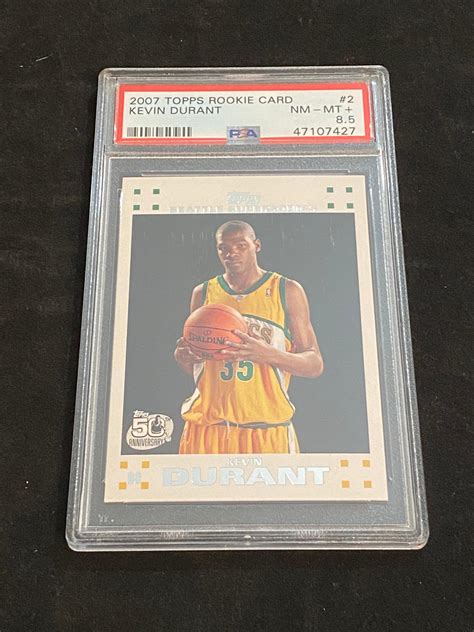Kevin durant bgs 9.5 gem mint #/15. Lot - PSA 8.5 (NM-MT+) 2007 Topps Rookie Card Kevin Durant ...