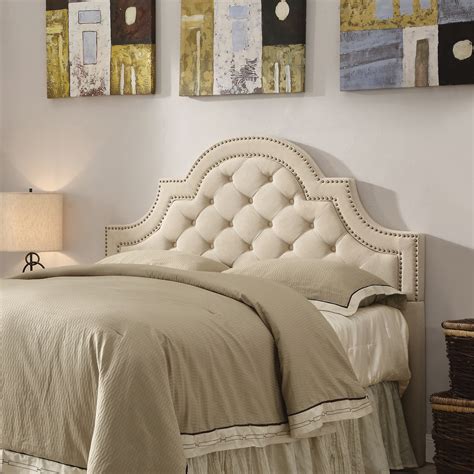 Ojai Queen And Full Tufted Upholstered Headboard Beige