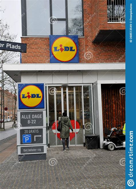 German Lidl Grocery Store In Danish Capital Copenhagen Editorial Stock