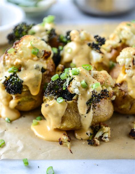Have a little extra time on your hands? Roasted Cauliflower Broccoli Stuffed Potatoes with Cheesy ...
