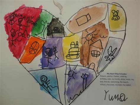 Mapas De Corazón Para San Valentín Heart Map Preschool Art