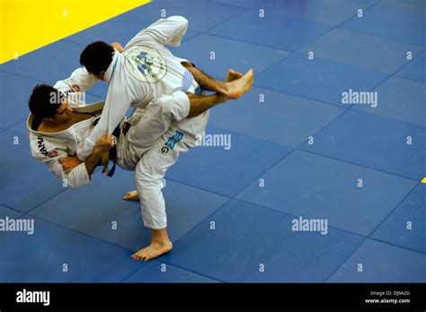 Brazilian Jiu Jitsu Fighters Stock Photo Alamy