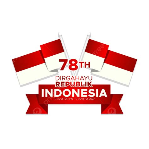 Hut Ri 2023 78th Indonesian Independence Logo Banner Vector 78th