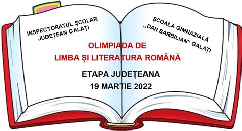 Olimpiada De Limba și Literatura Română Subiectebareme Gimnaziu