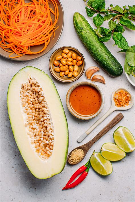 Green Papaya Salad Vietnamese Inspired Full Of Plants