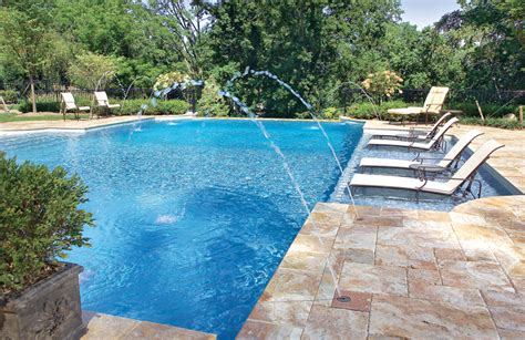 The types of decks are roof and observation decks. Swimming Pool Deck Jets Photos | Blue Haven Pools