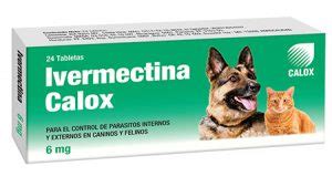 0.15 mg/kg orally once every dosage guidelines based on body weight: Ivermectina-6mg - Calox Veterinaria Centroamérica ...