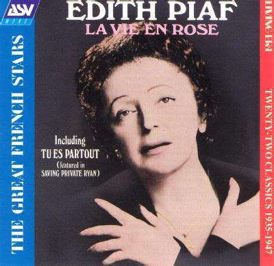 I don't really know anything about this song. La Vie en Rose ASV/Living Era - Édith Piaf | Songs ...