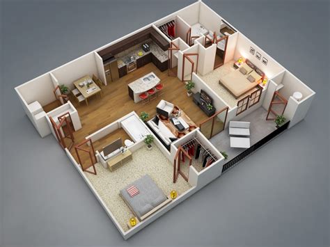 2 Bedroom House Plan Interior Design Ideas