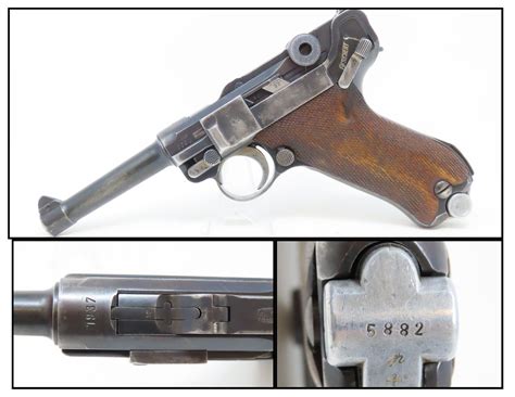 Early World War Ii German Mauser Banner 1937 Dated Luger Pistol Candr