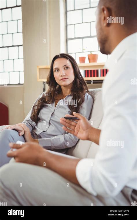 Counselor Speaking With Patient Stock Photo Alamy